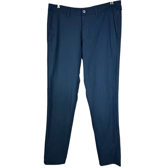 Lululemon Commission Pant Slim Warpstreme Iron Blue Men's Size 34 x 31 EUC - Picture 3 of 9